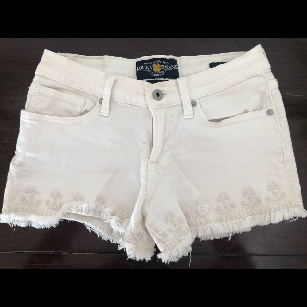 Lucky Brand - The Cut Off Short (White)